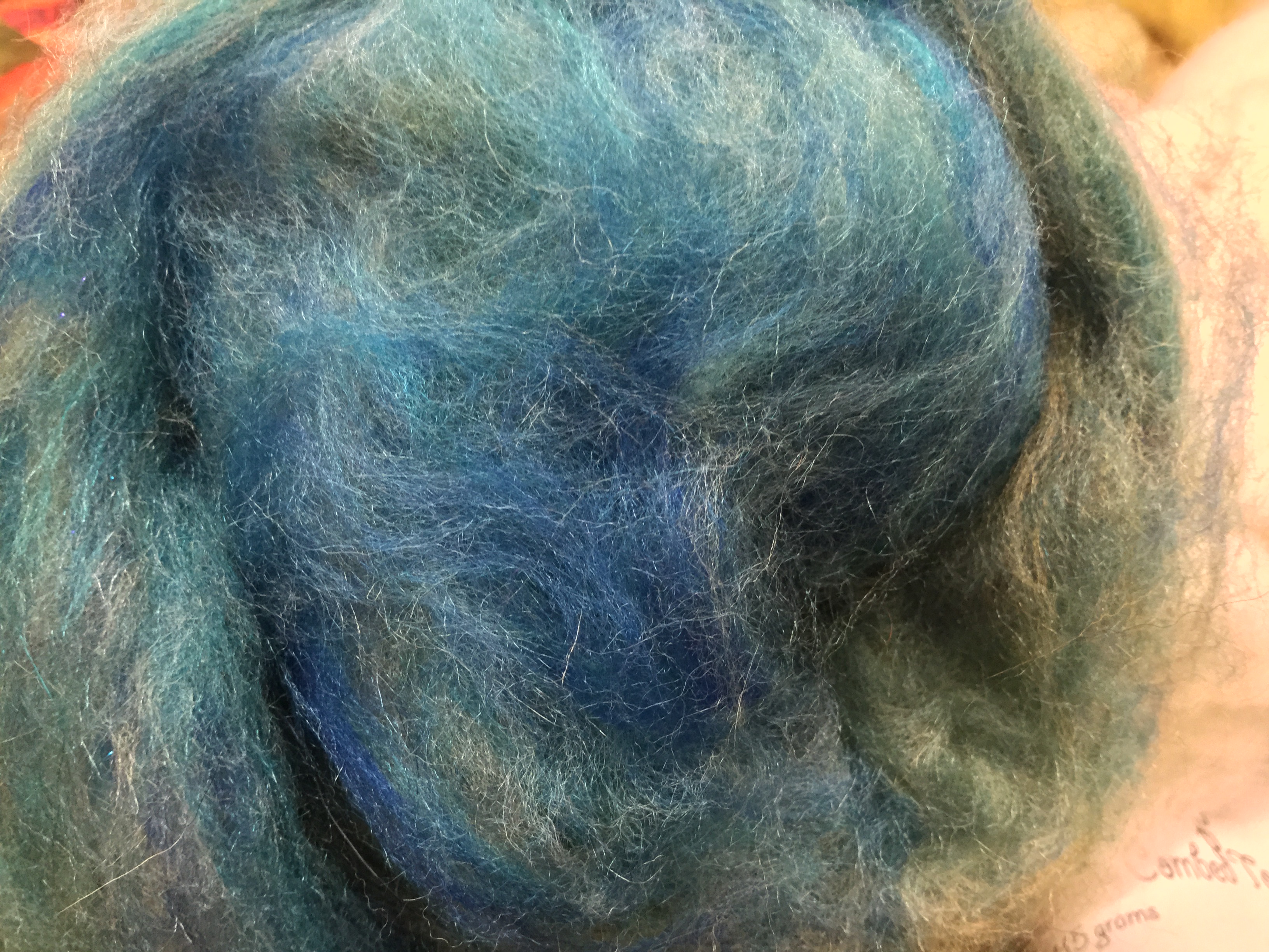 Bewitching Batts Hand Blended Art Batt - #218 - 2.4 ozs Bewitching Batts Hand Blended Art Batt - #218 - 2.4 ozs